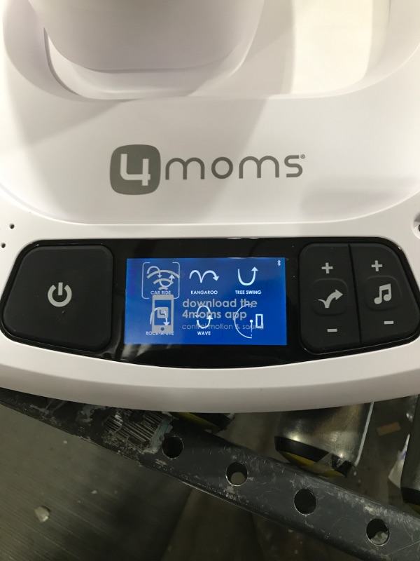 Photo 3 of 4moms MamaRoo Multi-Motion Baby Swing, Bluetooth Baby Swing with 5 Unique Motions, Grey
