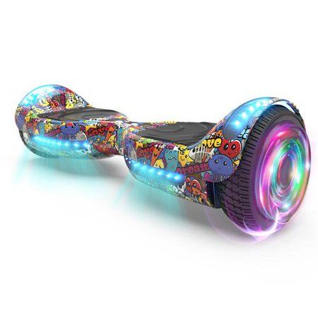 Photo 1 of Hoverstar Flash Wheel Hoverboard 6.5 in. Bluetooth Speaker with LED Light Self Balancing Wheel Electric Scooter
