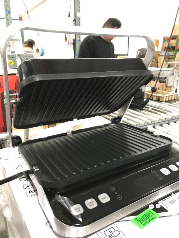 Photo 4 of 10 in 1 Panini Press Sandwich Maker, Taylor Swoden 1600W Electric Indoor Grill with Non-Stick Double Sided Plates, LED Touch Screen, Independent Temperature Control, Opens 180 Degrees, Stainless Steel