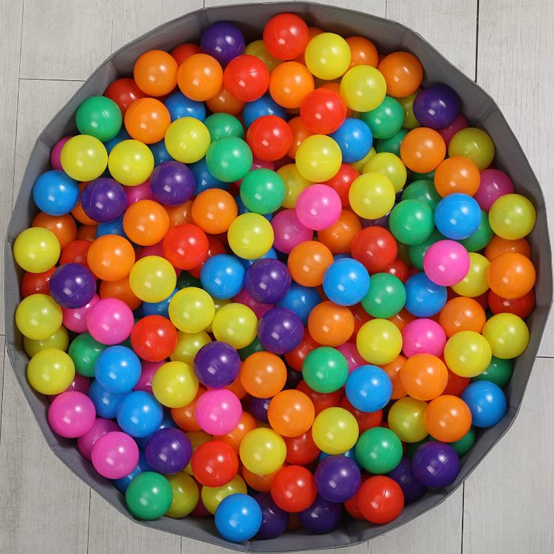 Photo 1 of bebikim Babies Ball Pit Balls 100 BPA Free Ball Pool Balls for Swim Fun Toys,Colorful Plastic Play Pit Balls for Baby Ball Pit,Toddlers Kids Birthday Party...
