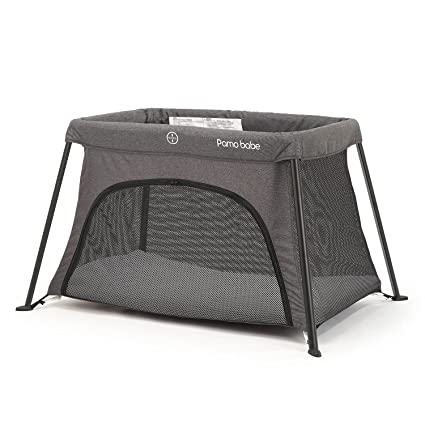 Photo 1 of Lightweight Foldable Travel Crib, Portable Crib for Baby Travel, Portable Playard with Carry Bag for Infant Toddler Newborn(Grey)
