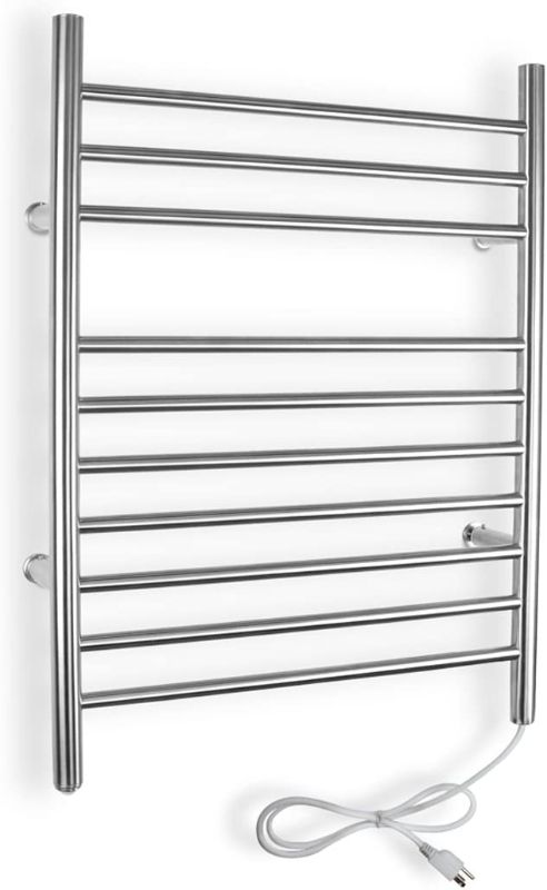 Photo 1 of 10-Bar Infinity Towel Warmer, Plug-in, Stainless Steel