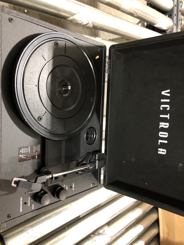 Photo 1 of Victrola Vintage 3-Speed Bluetooth Portable Suitcase Record Player with Built-in Speakers | Upgraded Turntable Audio Sound| Includes Extra Stylus | Black,...
