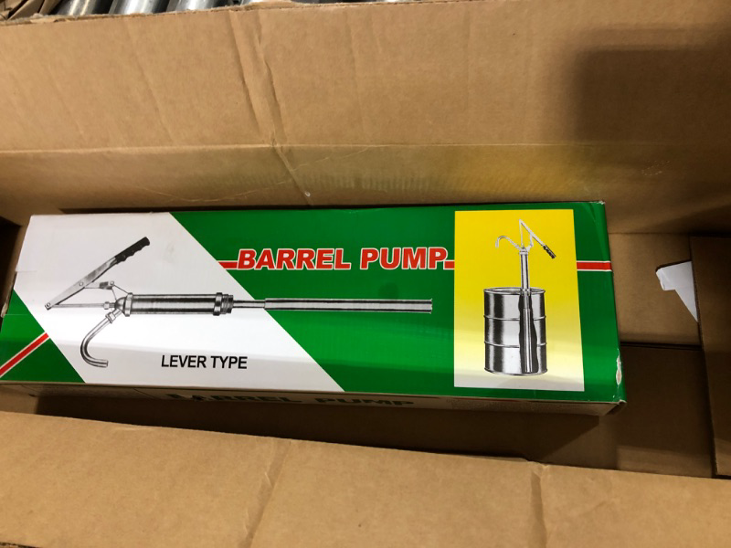 Photo 2 of Lever-action Barrel Pump Cast Iron Lever Barrel Pump Transfer Fuel Diesel Hand Pump Oil 55 Gallon Drum Tank for Pumping Diesel, Kerosene, Engine Oil, Hydraulic Oil etc