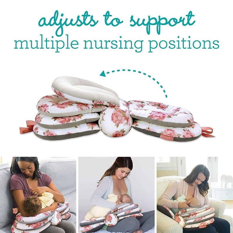 Photo 1 of Elevate Adjustable Nursing and Breastfeeding Pillow - with multiple angle-altering layers Polyester for proper positioning to aid in feeding even as your baby grows, floral