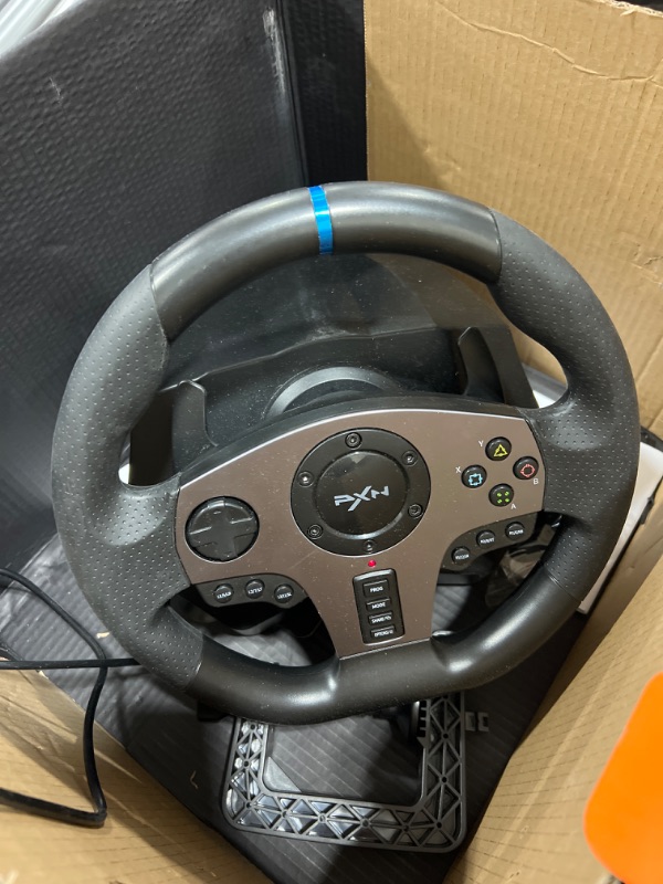 Photo 1 of PXN V9 Gaming Racing Wheel with Pedals and Shifter, Steering Wheel for PC, Xbox One, Xbox Series X/S, PS4, PS3 and Nintendo Switch
