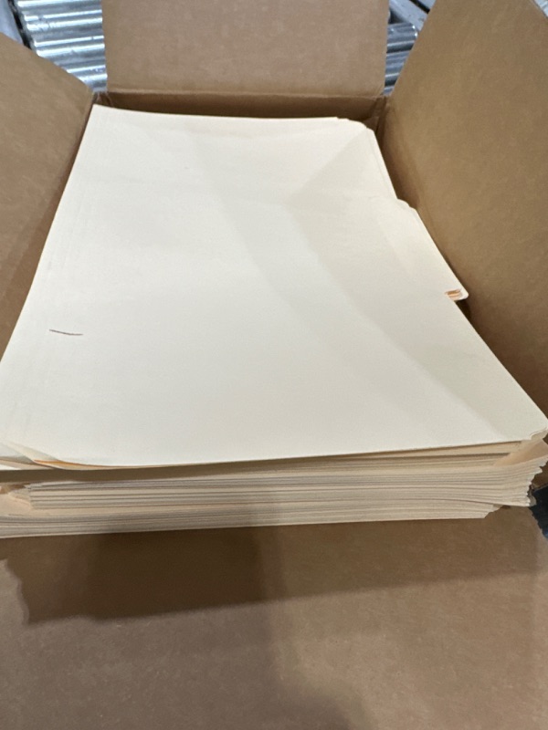 Photo 1 of Amazon Basics File Folders - 1/3 Tab, Manila, Legal Size, 100-Pack Manila 100-pack Legal Size