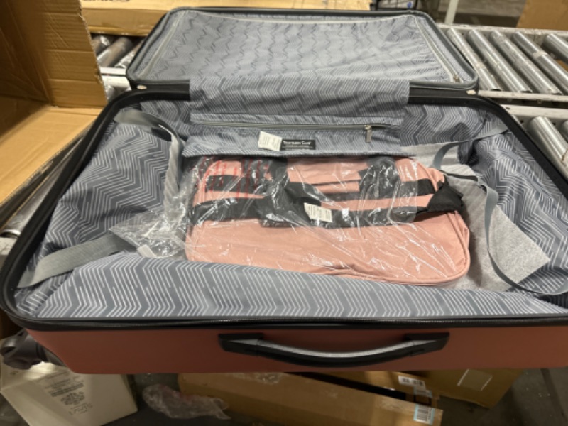 Photo 4 of (ONLY 2 PIECES OF 4) ------ Travelers Club Midtown Hardside 4-Piece Luggage Travel Set, Rose Gold 4-Piece Set Rose Gold