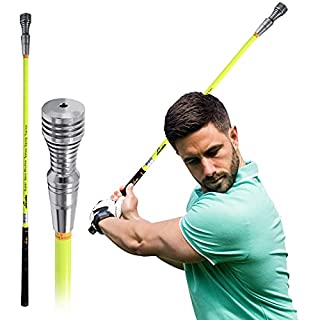 Photo 1 of Licata Golf Swing Tempo Practice Training Aid, Accurate Posture and Impact, Improved Rhythm, Flexibility, Balance, Tempo and Strength (Yellow)