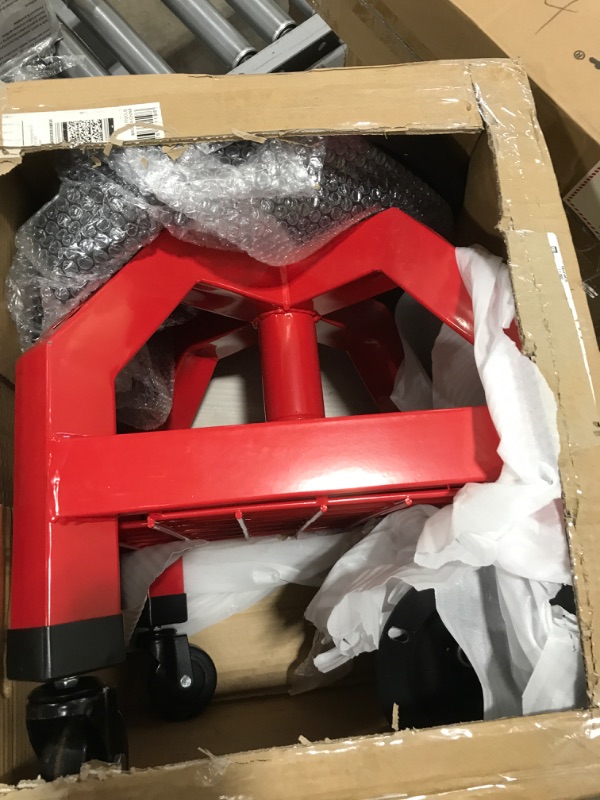 Photo 1 of BILITOOLS Adjustable Shop Stool, Rolling Garage Mechanic Stool with Wheels 300LBS Capacity 16 inch Oversized Seats