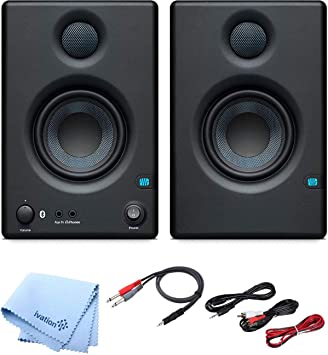 Photo 1 of PreSonus Pair of Eris E3.5 3.5" 2-Way 25W Nearfield Bluetooth Studio Monitors with and Pro Cable Kit
