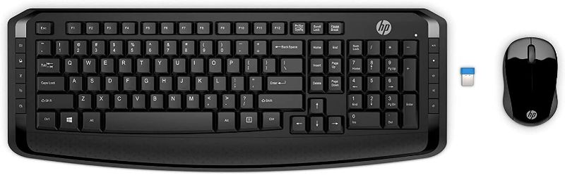 Photo 1 of HP Wireless Keyboard and Mouse 300 Black