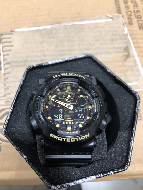 Photo 3 of Casio G-Shock XL Analog Digital Black W/ Gold Camo Face