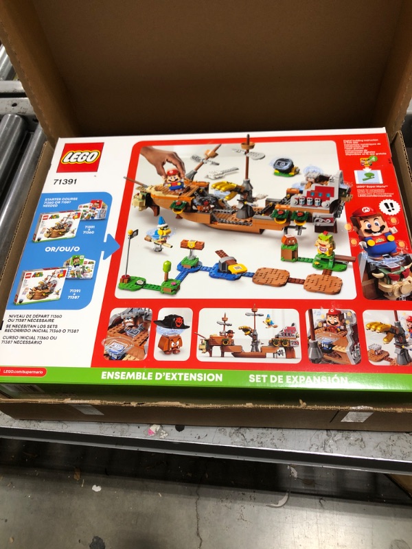 Photo 2 of LEGO Super Mario Bowser’s Airship Expansion Set 71391 Building Kit; Collectible Build-Display-and-Play Toy for Kids, New 2021 (1,152 Pieces) Frustration-Free Packaging