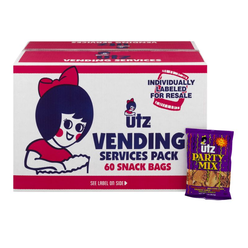 Photo 1 of 60 Ct Vending Services Box 1 Oz Utz Party Mix