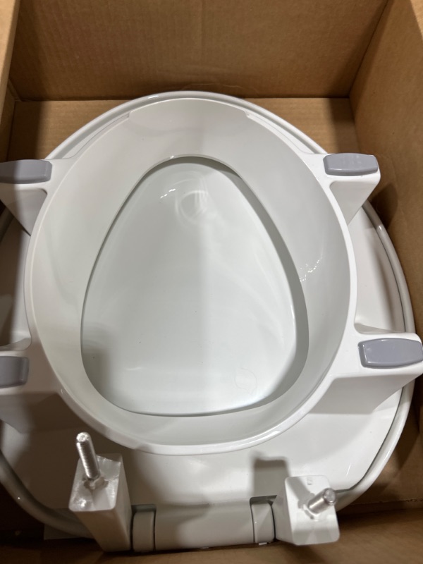 Photo 2 of BEMIS 7YR85320TSS Clean Shield 3" Elevated Toilet seat, ROUND, White