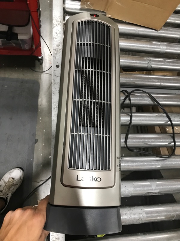 Photo 4 of Lasko 1500W Digital Ceramic Space Heater with Remote, 755320, Silver