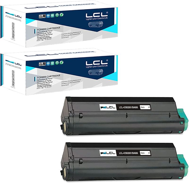 Photo 1 of LCL Compatible Toner Cartridge Replacement for OKI 43502001 7000 Pages B4550 B4550n B4600 B4600n (3-Pack Black)
