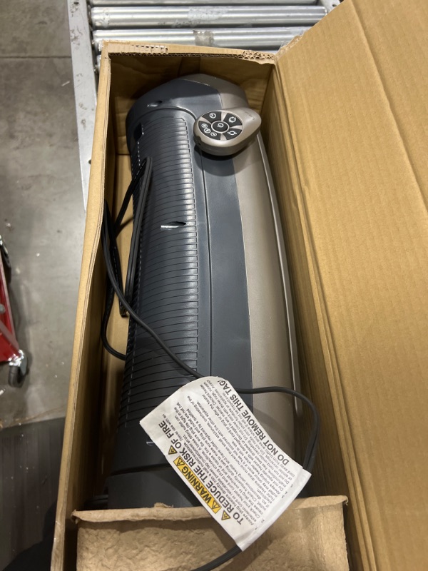 Photo 2 of Lasko 1500W Digital Ceramic Space Heater with Remote, 755320, Silver