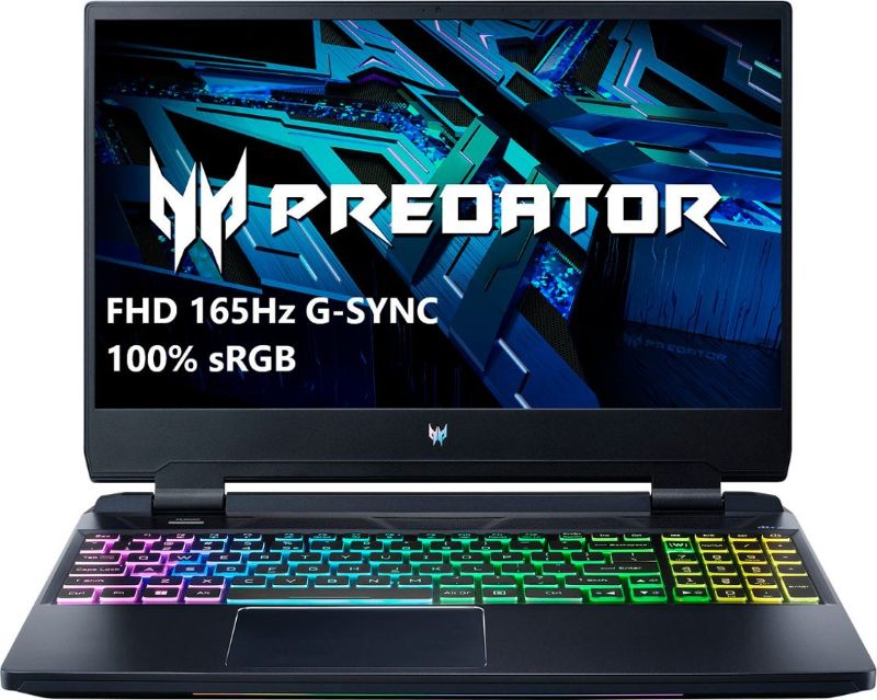 Photo 1 of Acer - Predator Helios 300 - 15.6" FHD 165Hz Gaming Laptop - Intel Core i7 - 16GB DDR5 - NVIDIA GeForce RTX 3060 - 512GB SSD (PARTS ONLY! SCREEN DOES NOT TURN ON)
