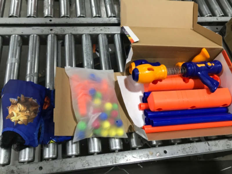 Photo 1 of 2023 Upgraded Kids Toys for Age 5 6 7 8 9 10+ Years Old Boys Girls, Shooting Game with 48 Foam Balls & 2pk Air Guns & Moving Shooting Target- Ideal Christmas Birthday Gift-Compatible with Nerf Gun Toy 