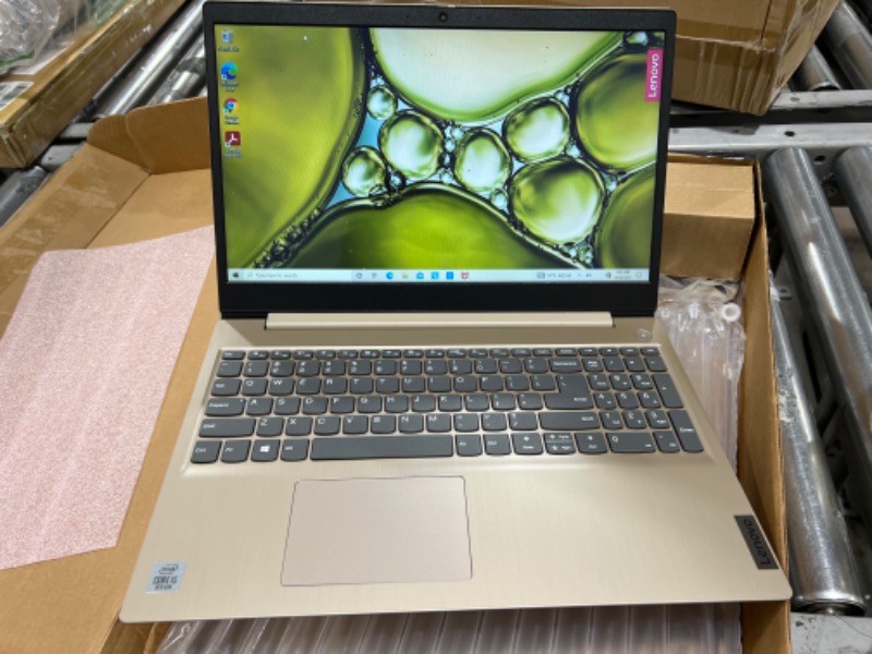 Photo 2 of Lenovo IdeaPad 3 15IIL05 81WE - Core i3 1005G1 / 1.2 GHz - Win 10 Home in S mode - 8 GB RAM - 256 GB SSD NVMe - 15.6" TN touchscreen 1366 x 768 (HD) - UHD Graphics - Wi-Fi, Bluetooth - almond -