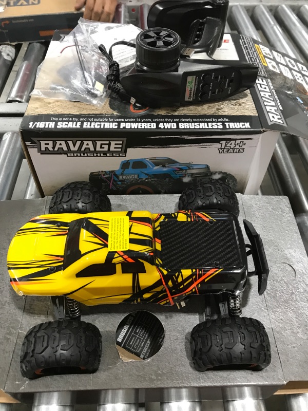 Photo 2 of NUOKE Brushless RC Cars 60km/h 4WD 2 Batteries Fast 1:16 Scale Remote Control Car for Adults All Terrain Off Road Monster Truck Gifts for Boys Kids 2.4GHZ Hobby Grade Vehicle Brushless Version