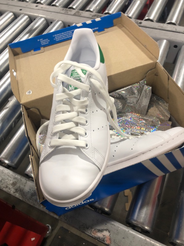 Photo 2 of adidas Originals Women's Stan Smith (End Plastic Waste) Sneaker 7.5 White/Green/White