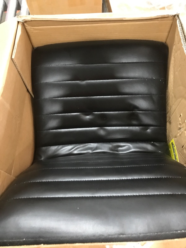 Photo 1 of generic black faux leather chair
