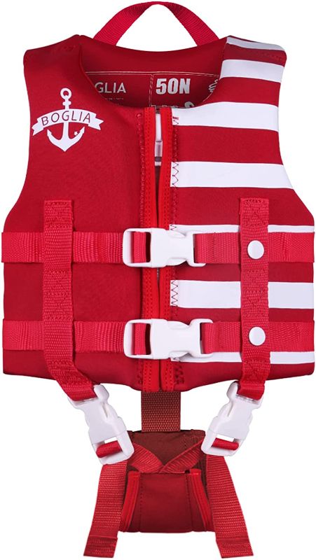 Photo 1 of Boglia Toddler Swim Vest Floaties for Kids with Adjustable Safety Strap for Learn to Swim Children Age 1-9 Years/18-75 lbs
