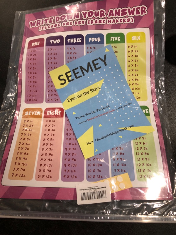 Photo 1 of SEEMEY-Multiplication-Chart-Division-Chart-for-Kids Math-Posters-for-Elementary Multiplication-Divion-Table-Chart Educational-Posters-Classroom-Teacher-supplies Dry-Erase-learning-posters-set