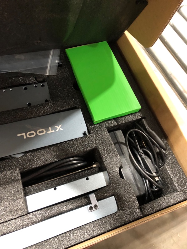 Photo 1 of xTool D1 Pro Upgraded Laser Engraver, 5W Output Power Laser Cutter, 36W Higher Accuracy Laser Engraving Machine, Laser Engraver for Wood and Metal, Paper, Acrylic,Glass, Leather etc Grey D1 Pro 5W Basic----used, unable to test 