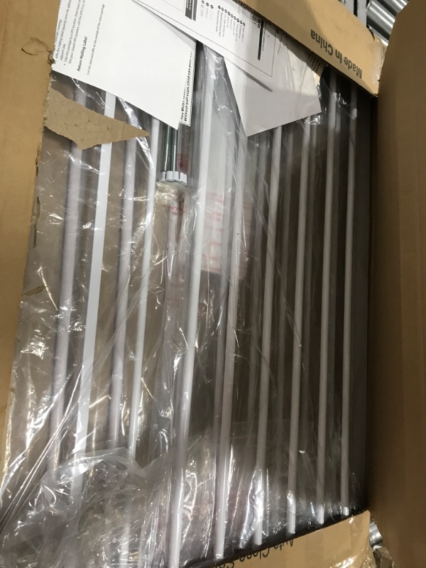 Photo 1 of Extra Tall Baby Gate Stand 38" Tall - Metal Walk Through Pet Gate for Doorway Stairs - No Drill Pressure Mounted Safety Gate 29.53"-32.28" Wide