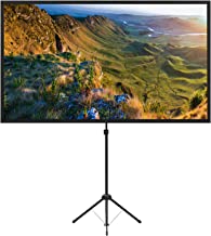 Photo 1 of Projector Screen with Stand, 100 Inch Outdoor Projector Screen 16:9 and Tripod Stand, Portable Projector Screen with 1.2 Gain, Lightweight and Compact, Easy Setup, Idea for Home Cinema, Backyard Party