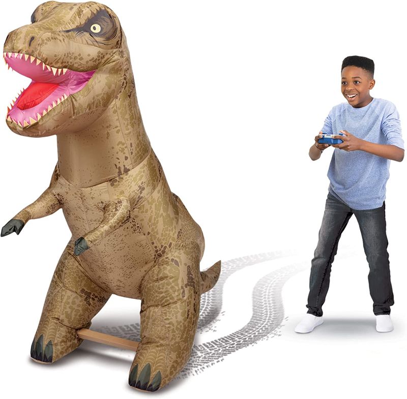 Photo 1 of AIRTITANS Jurassic World Inflatable T Rex RC – Massive Attack Air Titans Dinosaur - Over 6 Feet Long - Turns & Spins
