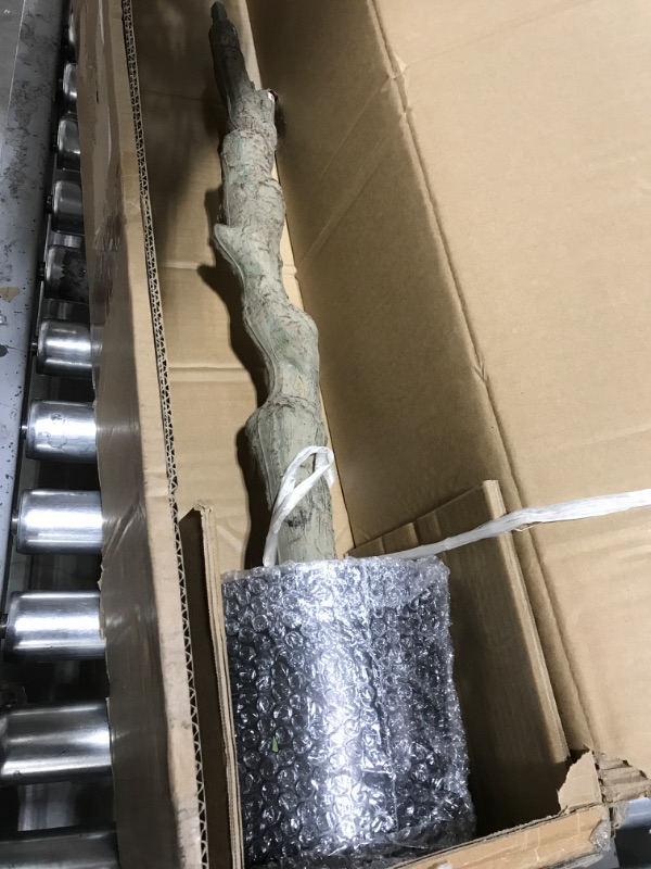 Photo 1 of VIGGDA Artificial Tree Faux Olive Tree 7ft Tall Fake Olive Plant in Pot Fake Silk Tree Faux Plants Indoor