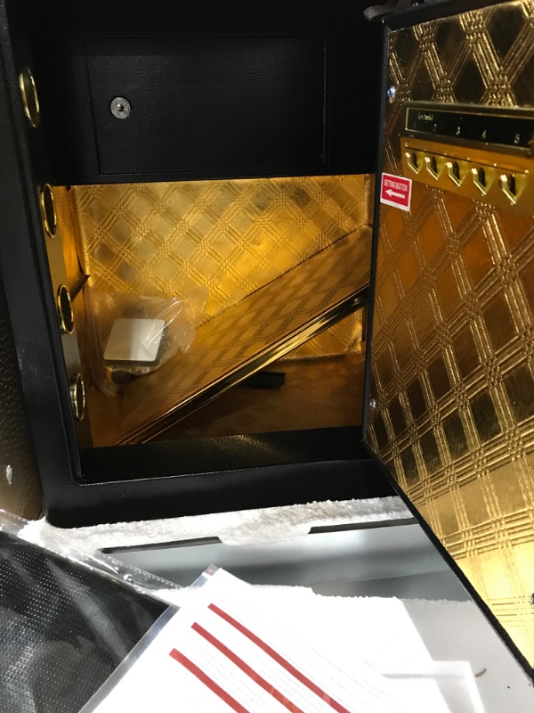 Photo 1 of 2.2 Cubic Upgrade Safe Box Fireproof Waterproof, Security Home Safe Box with Digital Combination, Electronic Keypad & Keys Interior Lock Box, Fireproof Safe for Side Arm Cash and Important Papers