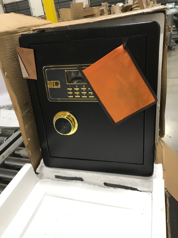 Photo 1 of 2.2 Cubic Upgrade Safe Box Fireproof Waterproof, Security Home Safe Box with Digital Combination, Electronic Keypad & Keys Interior Lock Box, Fireproof Safe for Side Arm Cash and Important Papers