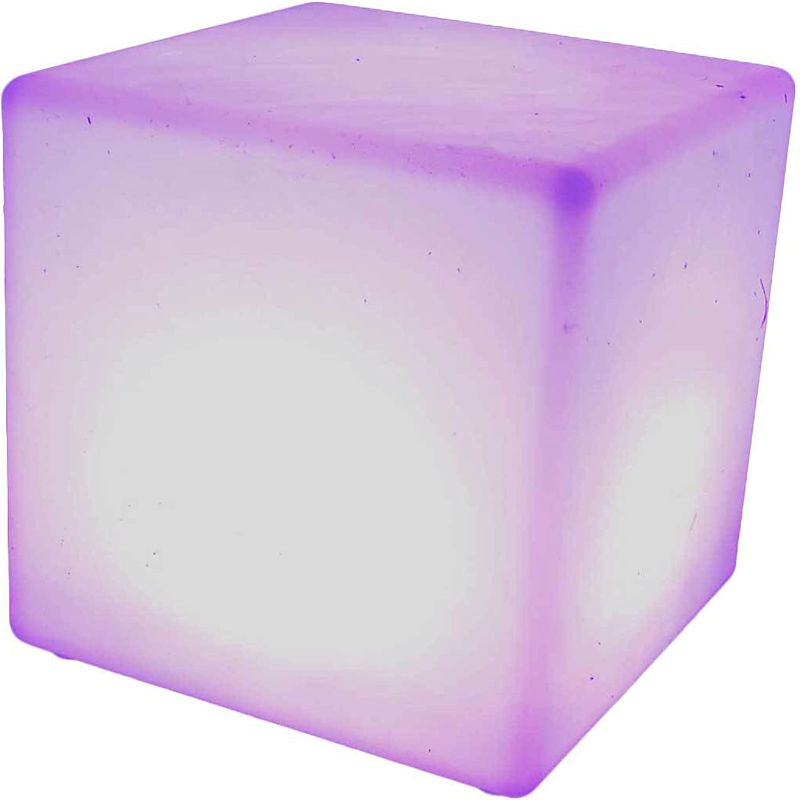 Photo 1 of 16 x 16 Inch Outdoor Color Changing LED Light Cube with Changing Colors