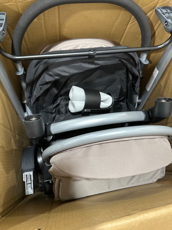 Photo 1 of Evenflo Pivot Modular Travel System With SafeMax Car Seat, 2 Piece Set (Pack of 1 Only Travel System Sandstone Beige