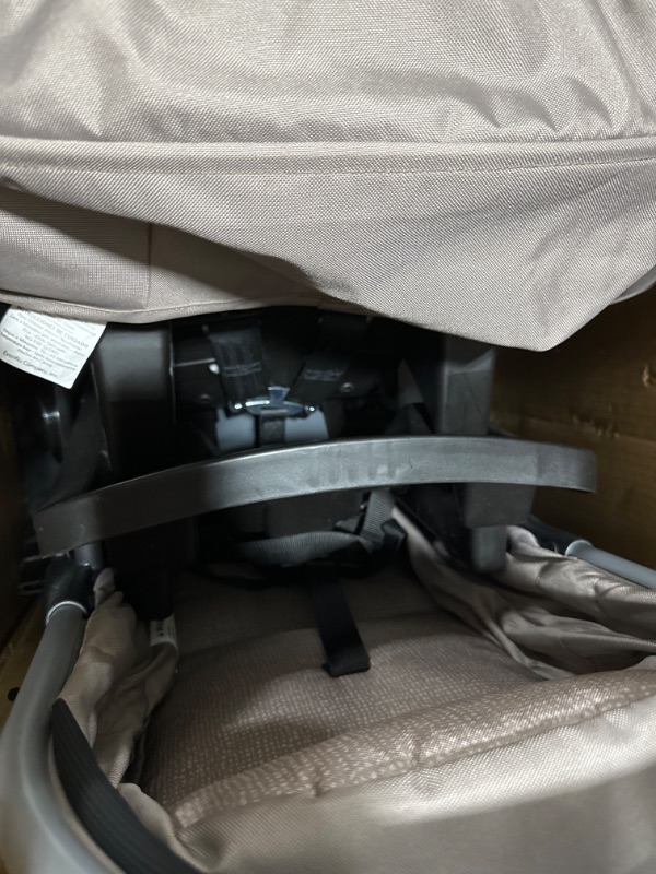 Photo 1 of Evenflo Pivot Modular Travel System With SafeMax Car Seat, 2 Piece Set (Pack of 1 Only Travel System Sandstone Beige