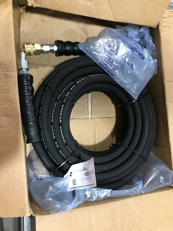 Photo 2 of Yamatic 3/8 inch x 50 ft 4000 psi, Max 4500psi Pressure Washer Hose Durable for Professional Washing
