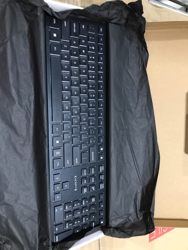 Photo 2 of Cherry KW 9100 Slim Wireless Keyboard Rechargeable with SX Scissor Mechanism, Silent keystroke Quiet Typing with Thin Design for Work or Home Office.