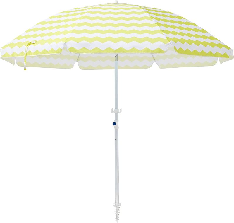 Photo 1 of each Umbrella with Sand Anchor & Tilt Mechanism Outdoor Sunshade Portable Umbrella with Carry Bag Wind Resistant UV Protection for Sand Heavy Duty Beach Garden Outdoor
STOCK PHOTO JUST FOR REFERENCE ITEM IS DIFFERENT PATTERN 