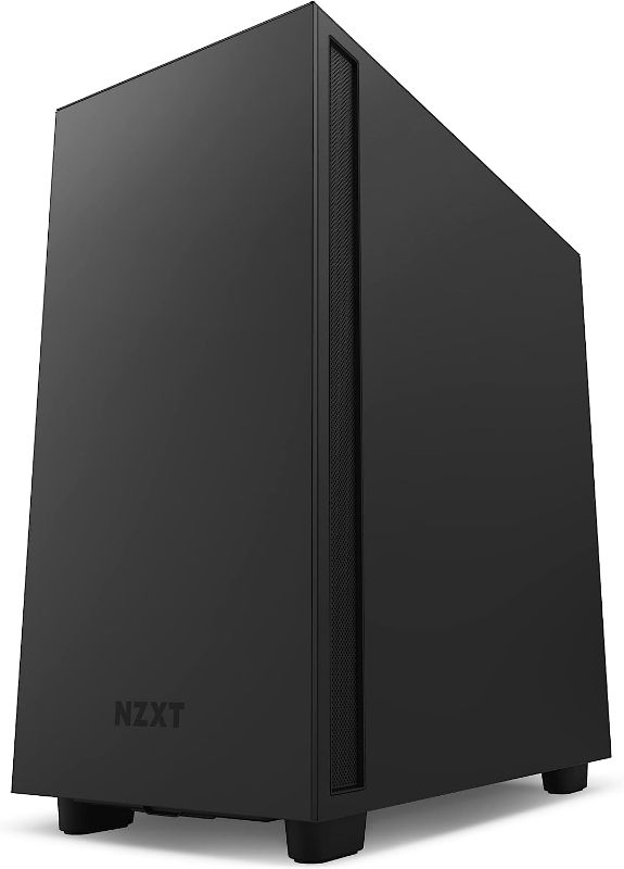 Photo 1 of NZXT H7 - CM-H71BB-01 - ATX Mid Tower PC Gaming Case - Front I/O USB Type-C Port - Quick-Release Tempered Glass Side Panel - Black
