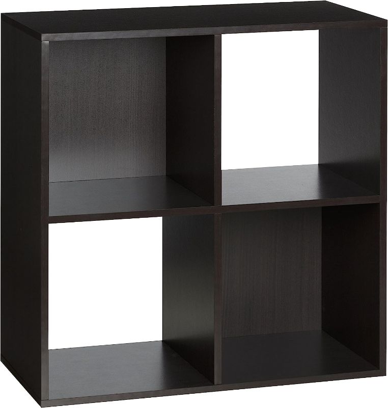 Photo 1 of *** USED *** *** LOOSE OR MISSING HARDWARE *** ** PARTS ONLY ** OneSpace 4-Cube Organizer, Espresso Espresso 4-Cube