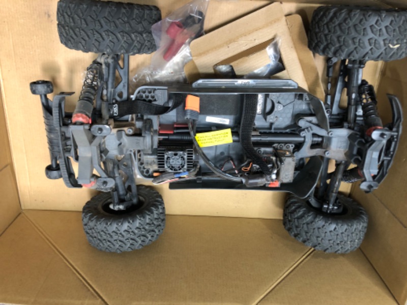 Photo 2 of *** USED *** ** UNABLE TO TEST MISSING BATTERY *** ARRMA 1/10 Big Rock 4X4 V3 3S BLX Brushless Monster RC Truck RTR (Transmitter and Receiver Included, Batteries and Charger Required), Black, ARA4312V3