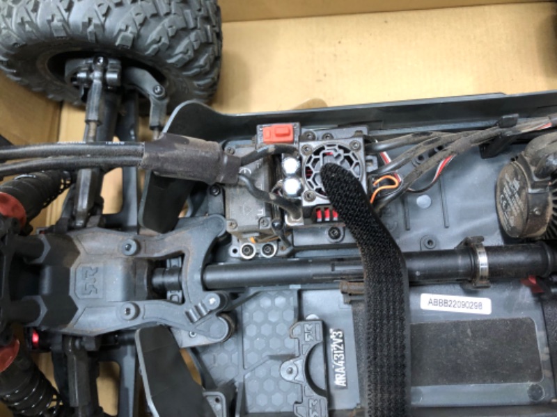 Photo 5 of *** USED *** ** UNABLE TO TEST MISSING BATTERY *** ARRMA 1/10 Big Rock 4X4 V3 3S BLX Brushless Monster RC Truck RTR (Transmitter and Receiver Included, Batteries and Charger Required), Black, ARA4312V3