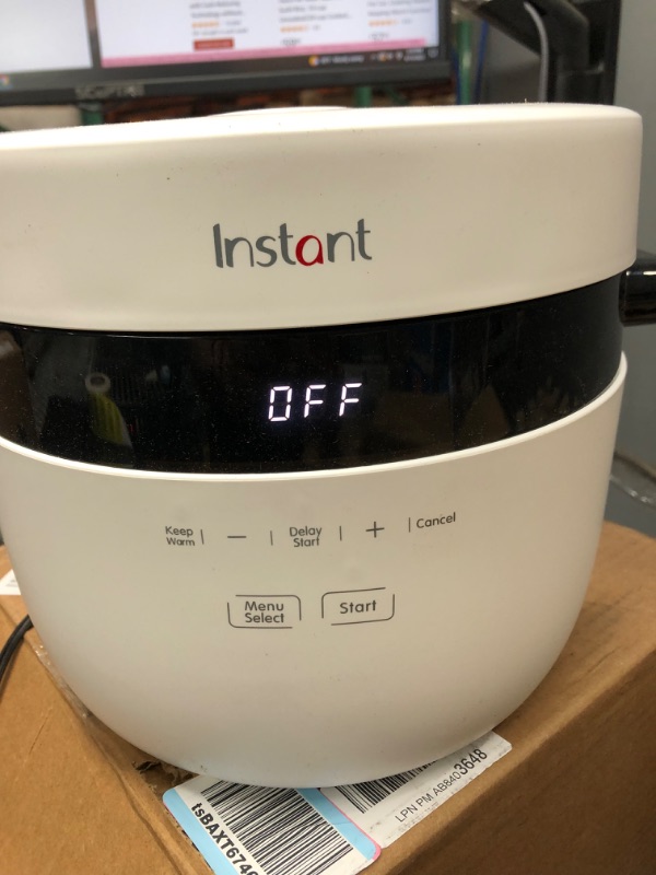 Photo 2 of *** NEW *** Instant 20-Cup Rice Cooker, Rice and Grain Multi-Cooker with Carb Reducing Technology without Compromising Taste or Texture, From the Makers of Instant Pot, Includes 8 Cooking Presets 20 Cup Carb Reducing810028581906
