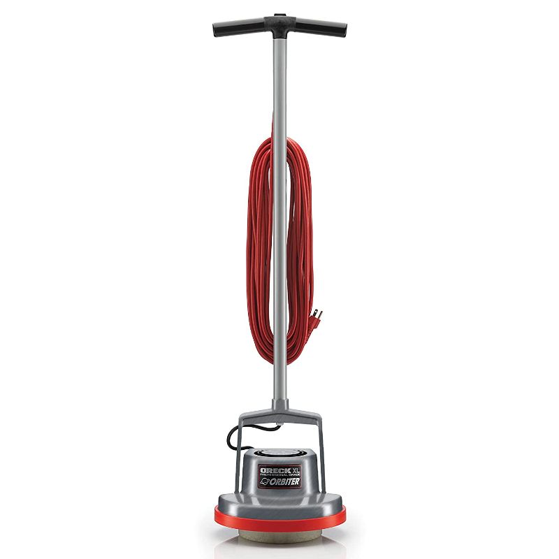 Photo 1 of *** PARTS ONLY ****Oreck Commercial Orbiter Hard Floor Cleaner Machine ,Multi-Purpose Hardwood Wood Laminate Carpet Tile Concrete Grout Marble Floor Cleaning, 50-Foot Long Cord, ORB550MC, Gray/Red
